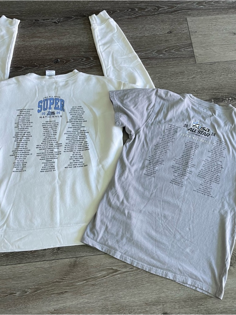 Set of 2 2024 USA All Star Super Nationals Merch Sweatshirt Med  T-Shirt Small - Picture 9 of 9